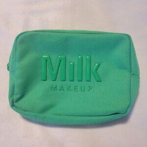 NWOT MILK MAKEUP Limited Edition Green Makeup Bag Cosmetic Pouch